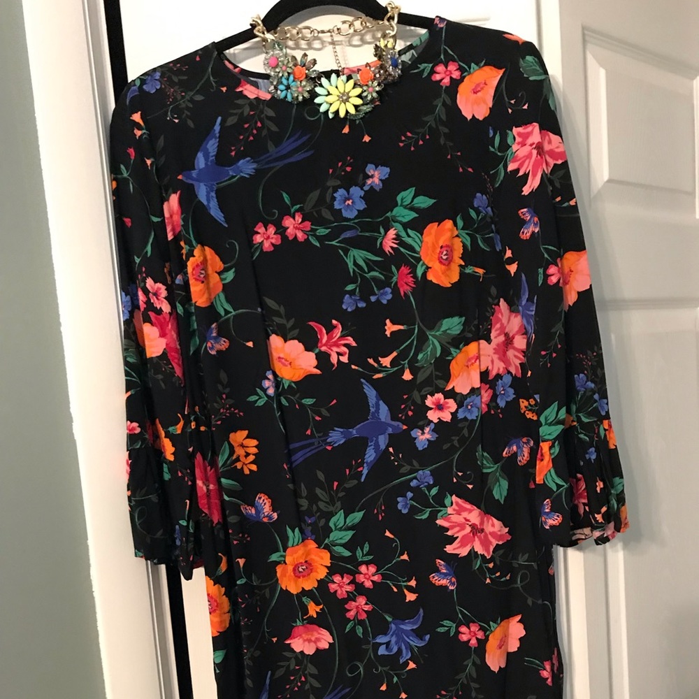 Old Navy Floral Dress with Bell Sleeves